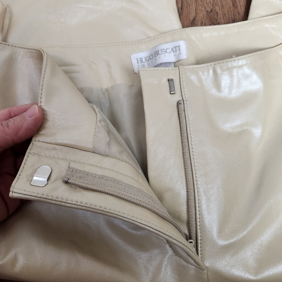 HUGO BUSCATI COLLECTION pearl leather pants - Picture 5 of 16